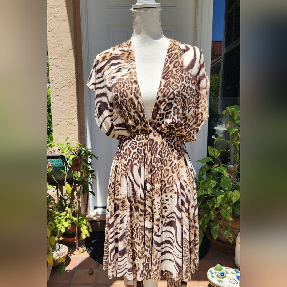 Animal Print Convertible Dress